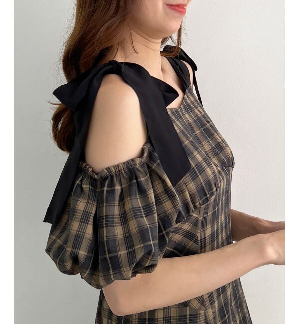 MAJESTICLEGON「2wayバイカラーリボンワンピース」|ワンピース|