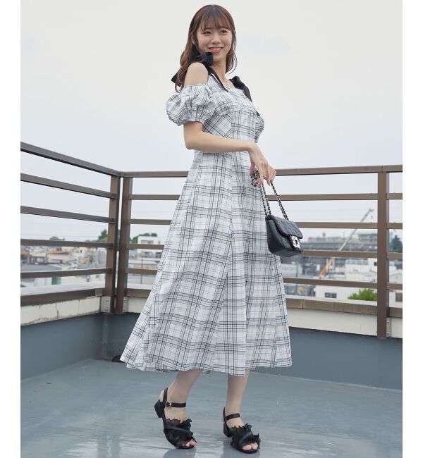 MAJESTICLEGON「2wayバイカラーリボンワンピース」|ワンピース|