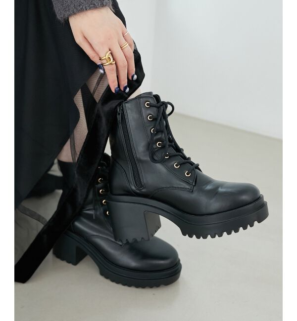 MAJESTICLEGON「☆レースアップショートブーツ」|ショートブーツ|