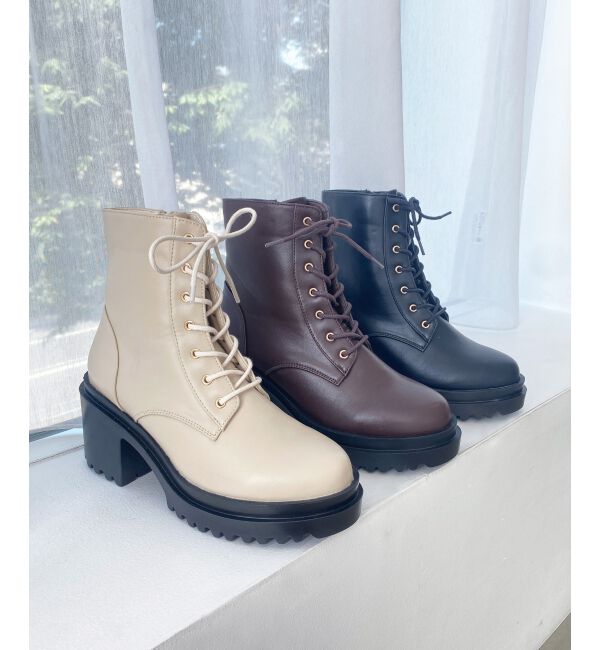 MAJESTICLEGON「☆レースアップショートブーツ」|ショートブーツ|