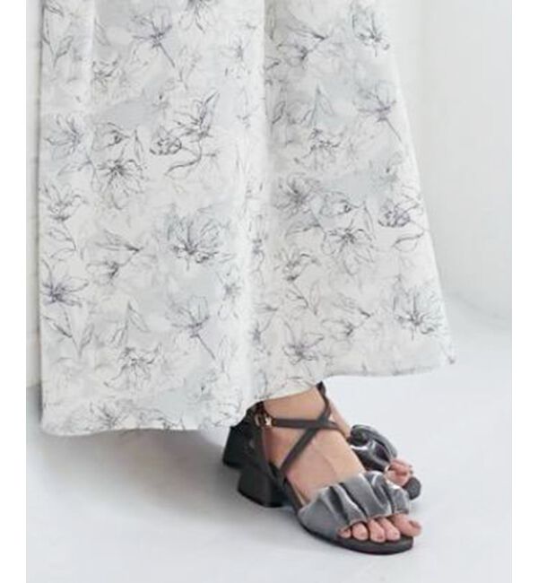  「シアーギャザーサンダル」|サンダル|