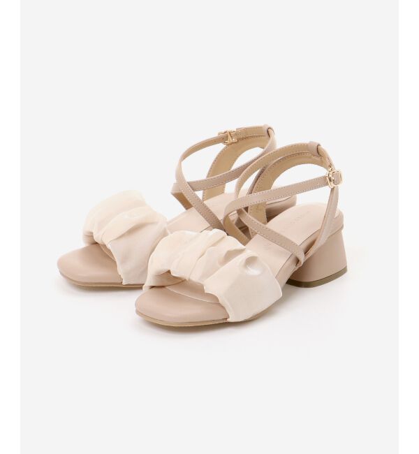  「シアーギャザーサンダル」|サンダル|