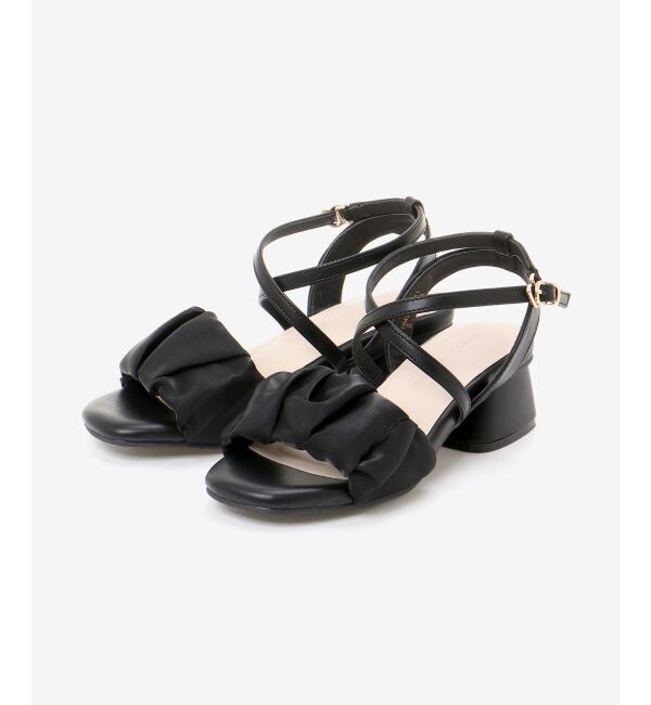  「シアーギャザーサンダル」|サンダル|