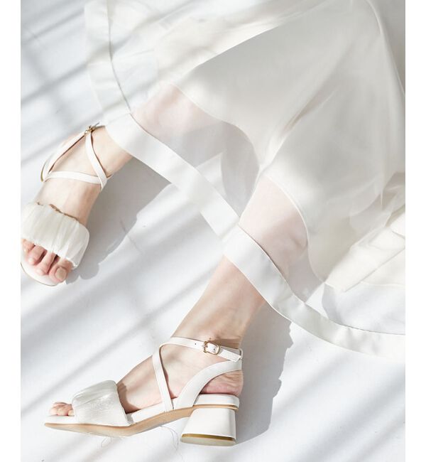  「シアーギャザーサンダル」|サンダル|