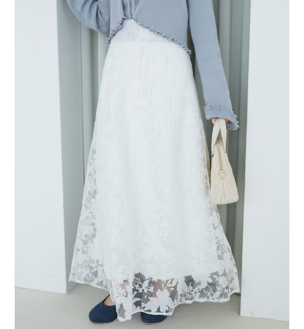 MAJESTICLEGON「バックレースアップフレアスカート」|フレア|