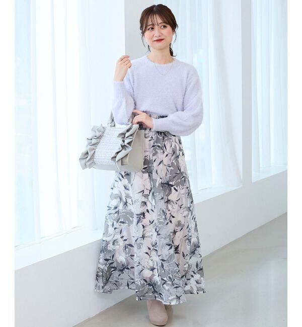 MAJESTICLEGON「バックレースアップフレアスカート」|フレア|