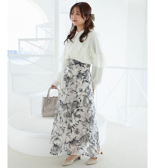 MAJESTICLEGON「バックレースアップフレアスカート」|フレア|