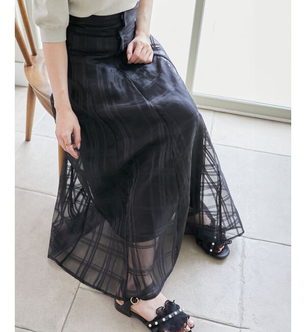 MAJESTICLEGON「バックレースアップフレアスカート」|フレア|