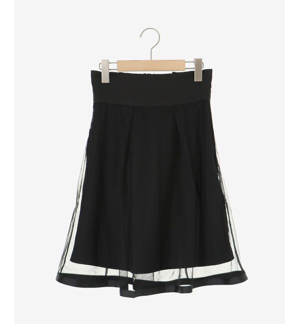 MAJESTICLEGON「バックレースアップフレアスカート」|フレア|