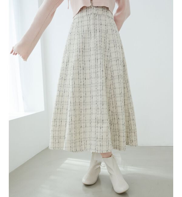 MAJESTICLEGON「バックレースアップフレアスカート」|フレア|