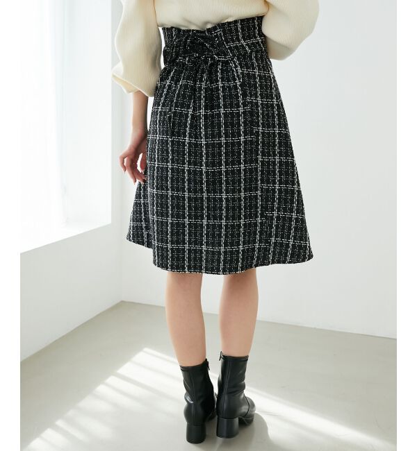 MAJESTICLEGON「バックレースアップフレアスカート」|フレア|