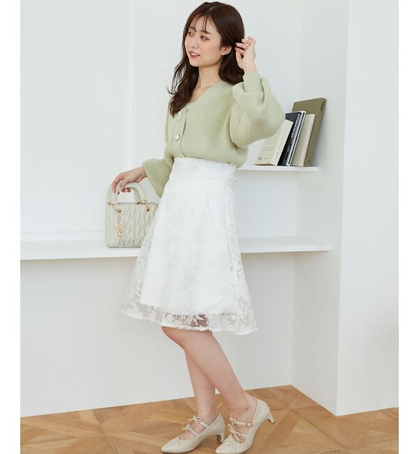 MAJESTICLEGON「バックレースアップフレアスカート」|フレア|