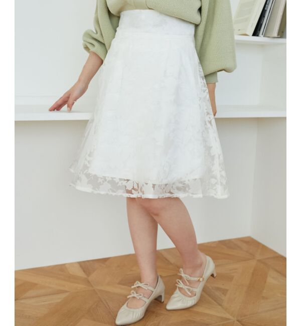 MAJESTICLEGON「バックレースアップフレアスカート」|フレア|