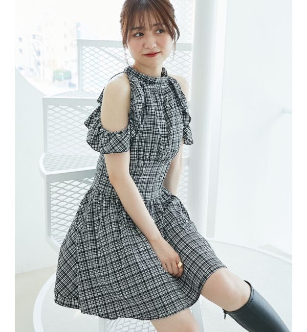  「アメスリミニワンピース」|ワンピース|ブラック柄