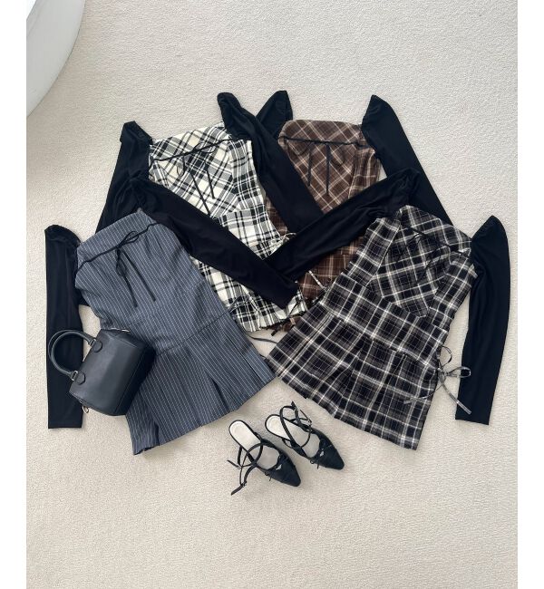  「ドッキングプリーツミニワンピ」|ワンピース|