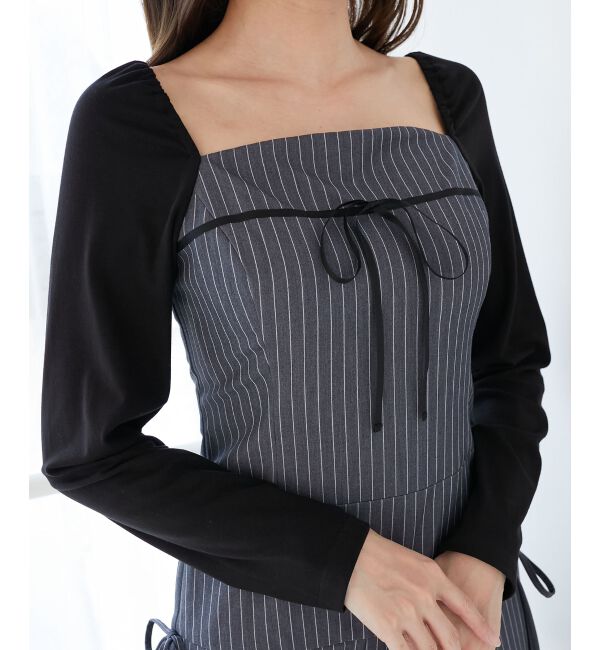  「ドッキングプリーツミニワンピ」|ワンピース|