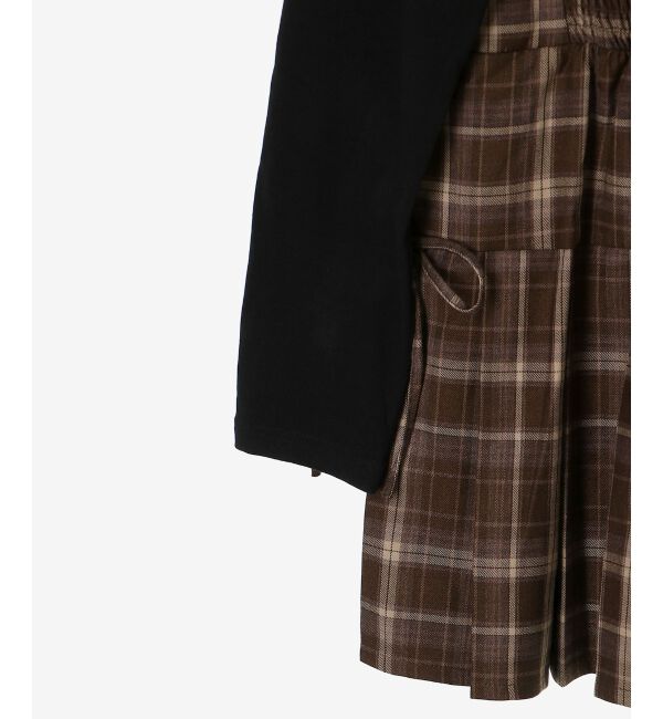  「ドッキングプリーツミニワンピ」|ワンピース|