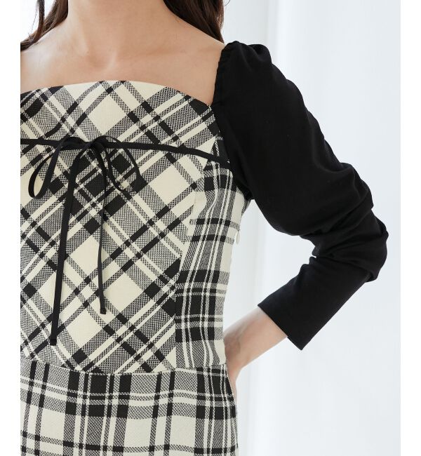  「ドッキングプリーツミニワンピ」|ワンピース|