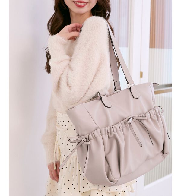  「ギャザーリボントートバッグ」|トートバッグ|