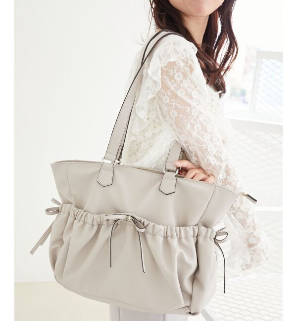  「ギャザーリボントートバッグ」|トートバッグ|