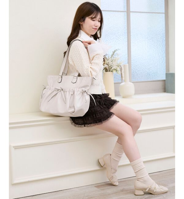  「ギャザーリボントートバッグ」|トートバッグ|