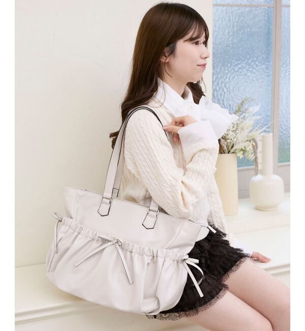  「ギャザーリボントートバッグ」|トートバッグ|