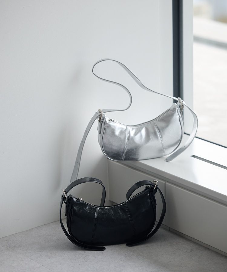 earth music&ecology「ハーフムーンバッグ」|ハンドバッグ|