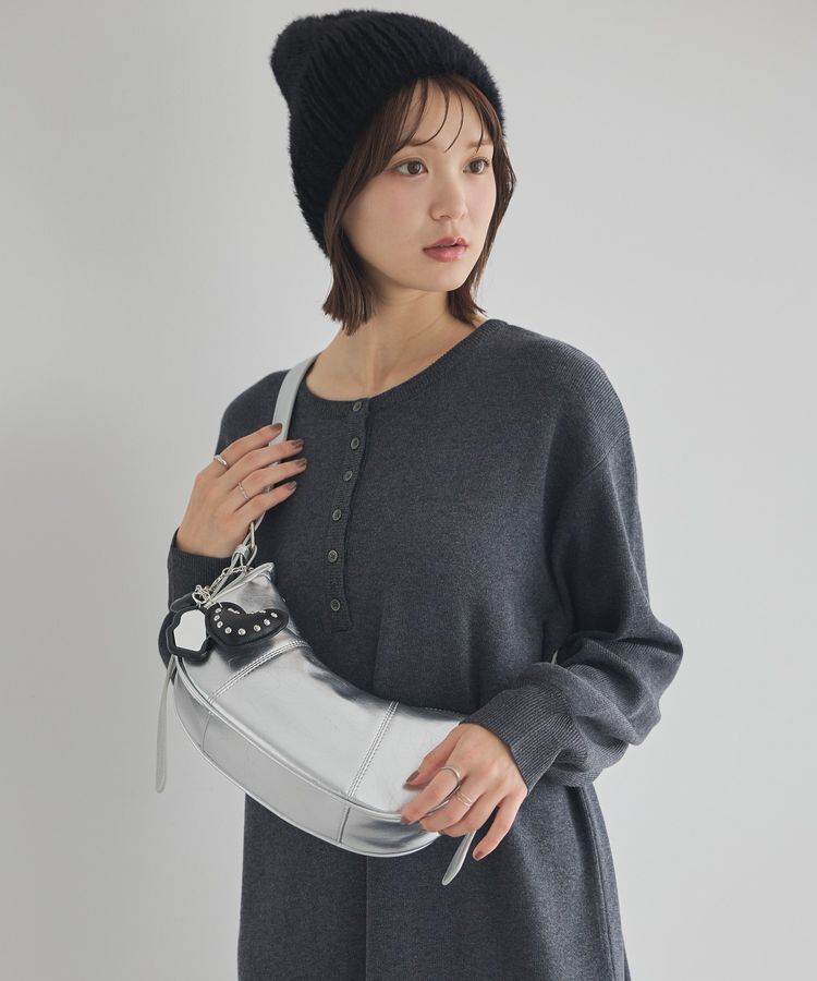 earth music&ecology「ハーフムーンバッグ」|ハンドバッグ|