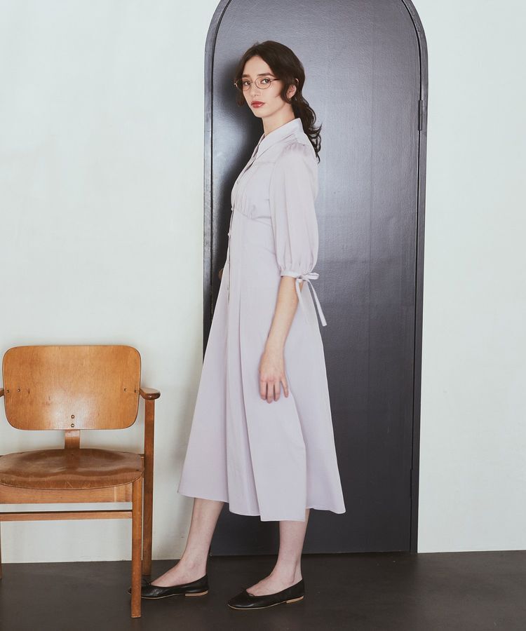 Maison de FLEUR Petite Robe「はしごレースシャツワンピース」|ワンピース|