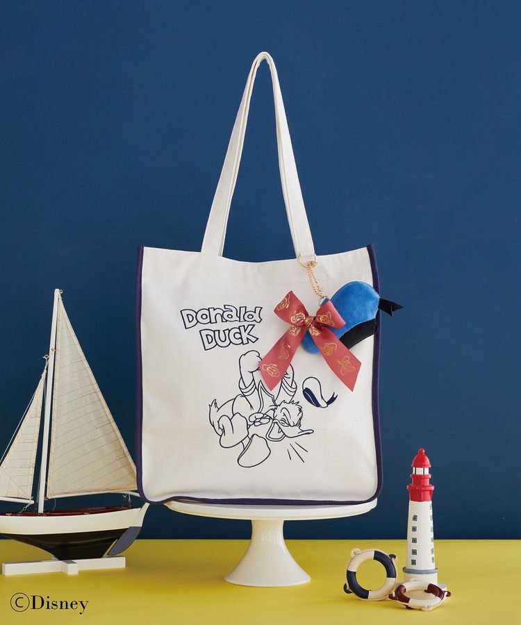Maison de FLEUR「Donald Duck/スクエアトートバッグ」|トートバッグ|