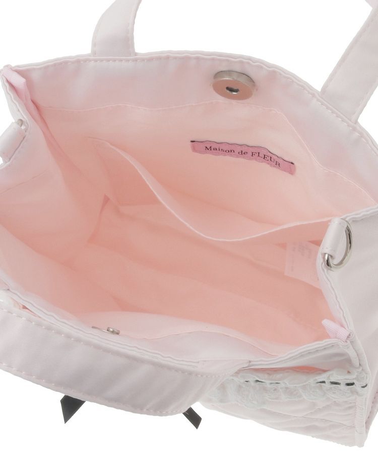 Maison de FLEUR「コットンフリル2Wayトートバッグ」|トートバッグ|