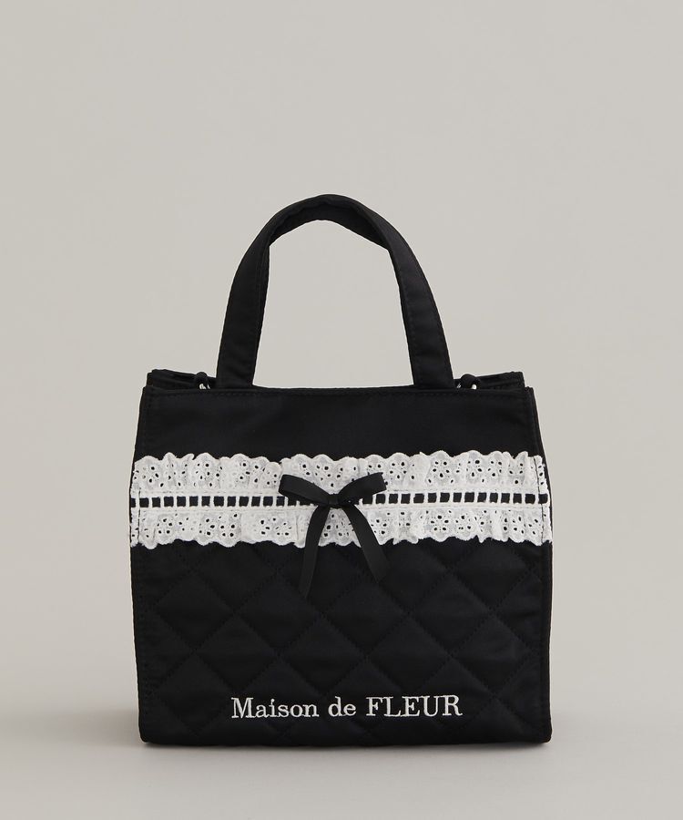 Maison de FLEUR「コットンフリル2Wayトートバッグ」|トートバッグ|