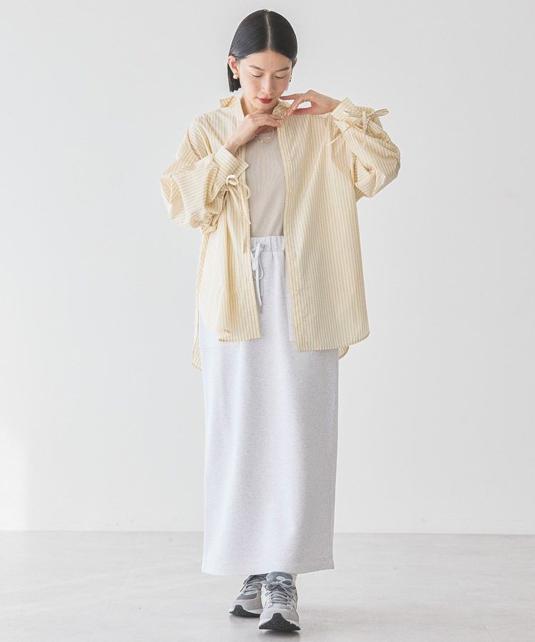 AMERICAN HOLIC「【WEB限定】イージーケアバックギャザーリボンシャツ」|シャツ・ブラウス|