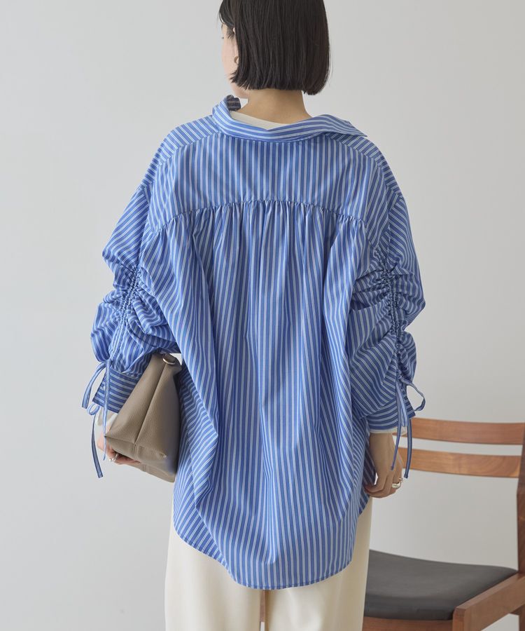 AMERICAN HOLIC「【WEB限定】イージーケアバックギャザーリボンシャツ」|シャツ・ブラウス|