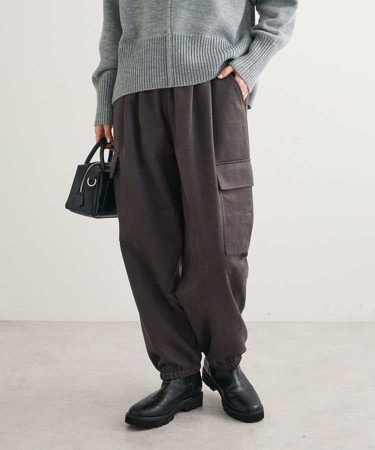 Green Parks「スウェードカーゴパンツ」|その他|Charcoal Gray
