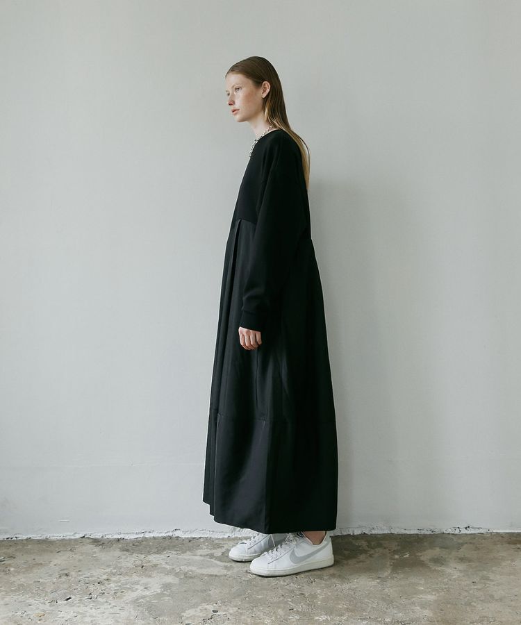 GARAGE OF GOOD CLOTHING「異素材MIXコクーンワンピース」|ワンピース|