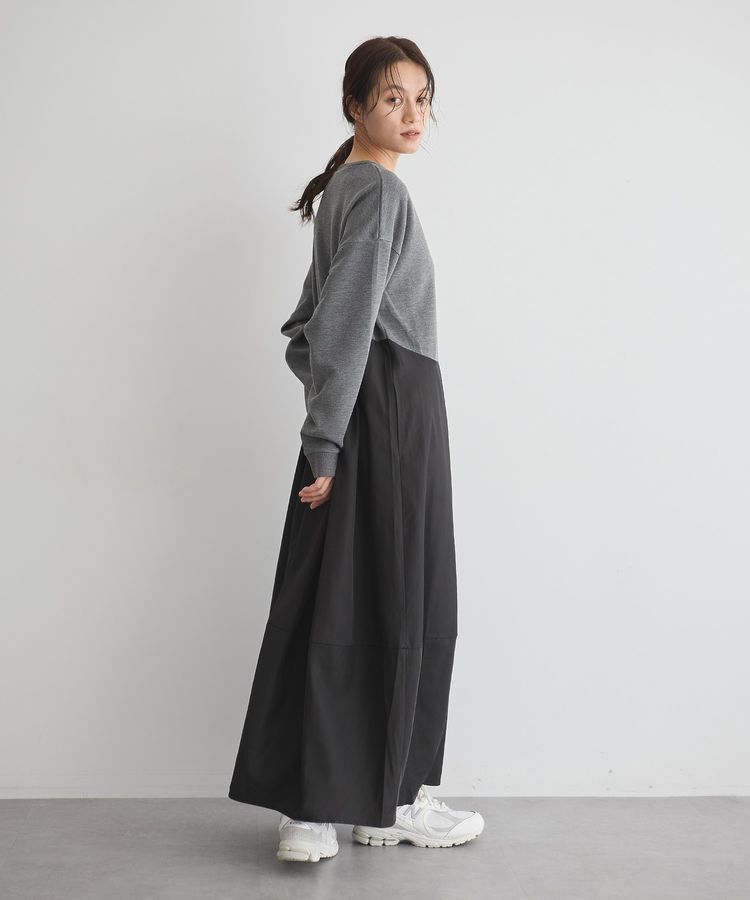 GARAGE OF GOOD CLOTHING「異素材MIXコクーンワンピース」|ワンピース|