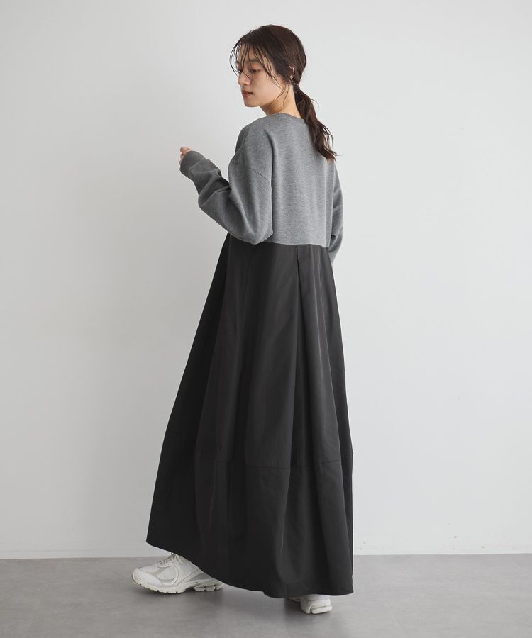 GARAGE OF GOOD CLOTHING「異素材MIXコクーンワンピース」|ワンピース|