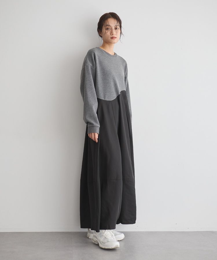 GARAGE OF GOOD CLOTHING「異素材MIXコクーンワンピース」|ワンピース|