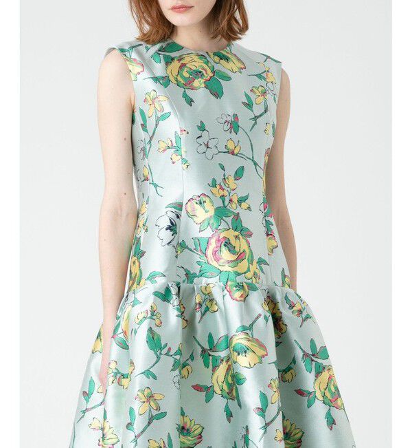 LOULOU WILLOUGHBY「【LOULOU WILLOUGHBY】ETIQUE フラワージャガードワンピース」|ワンピース|