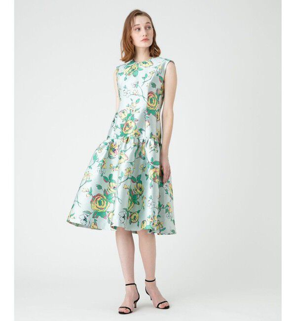 LOULOU WILLOUGHBY「【LOULOU WILLOUGHBY】ETIQUE フラワージャガードワンピース」|ワンピース|