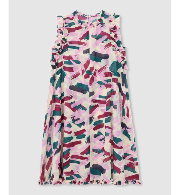 LOULOU WILLOUGHBY「【LOULOU WILLOUGHBY】ブラッシュプリントワンピース」|ワンピース|