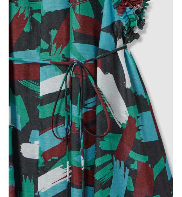 LOULOU WILLOUGHBY「【LOULOU WILLOUGHBY】ブラッシュプリントワンピース」|ワンピース|