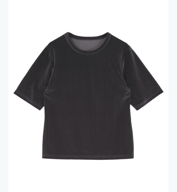 ur's「ベロアハーフスリーブTシャツ」|Tシャツ・カットソー|