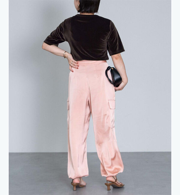 ur's「ベロアハーフスリーブTシャツ」|Tシャツ・カットソー|