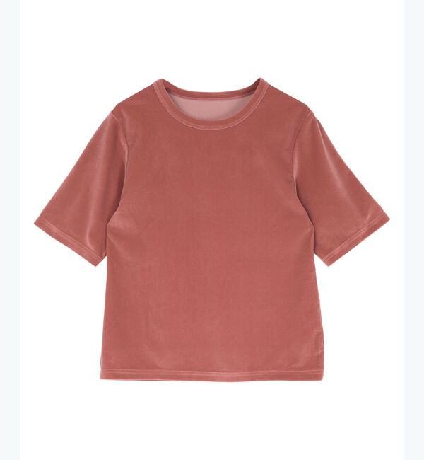 ur's「ベロアハーフスリーブTシャツ」|Tシャツ・カットソー|