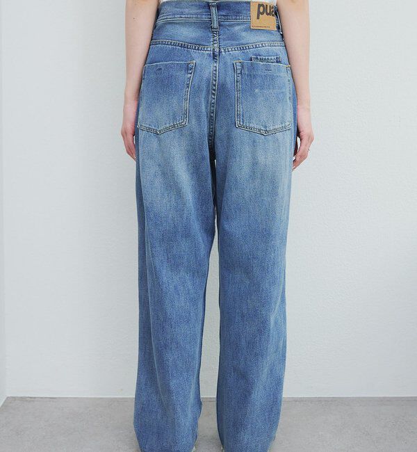  「《リバイバル》【低身長/高身長対応】タテストレッチ足長デニムパンツ」|その他|