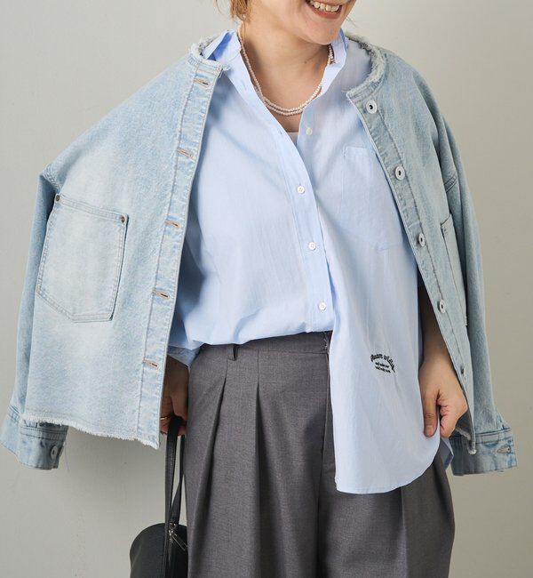  「セルビッチデニムノーカラージャケット」|デニムジャケット|