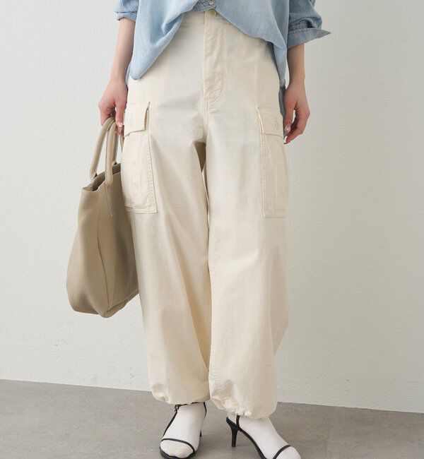  「バルーンシルエットカーゴパンツ」|カーゴ|アイボリー
