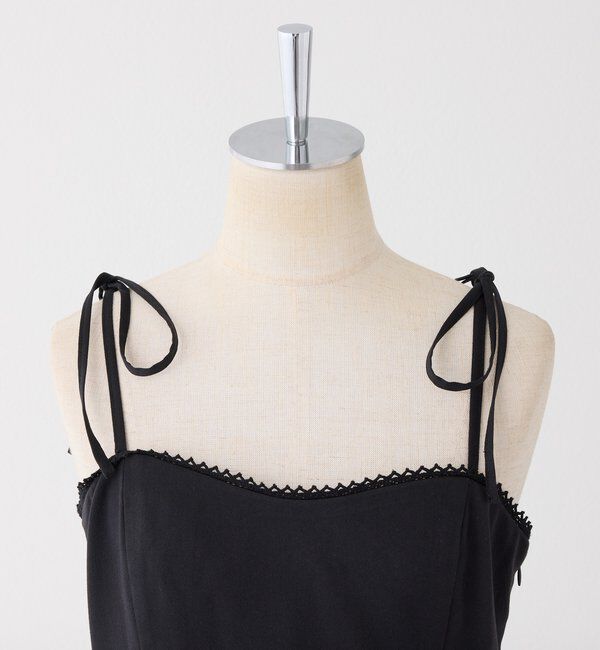  「肩リボン裾プリーツジャンスカ」|ワンピース|